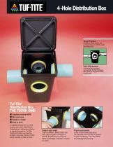 4 hole distribution box|4 hole tuf tite distribution box.